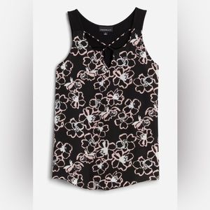 EUC. Fortune + Ivy Kason Split Neck Blouse